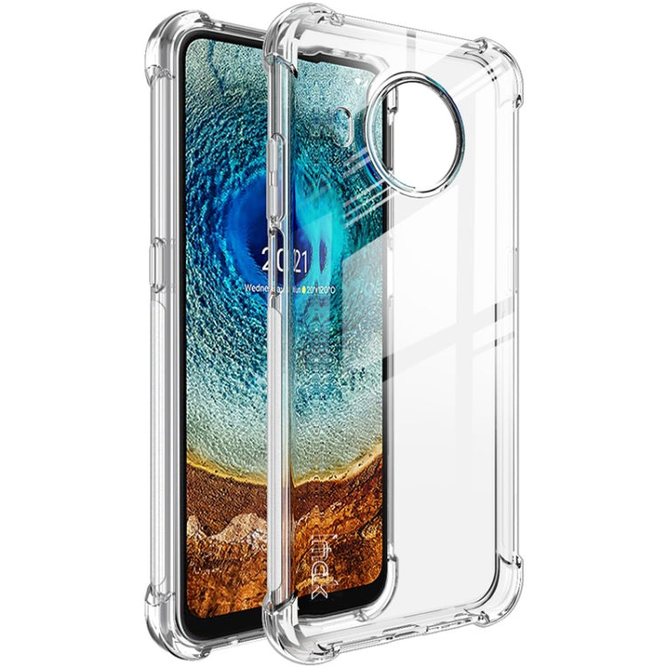 For Nokia X10 / X20 IMAK All-inclusive Shockproof Airbag TPU Case with Screen Protector(Transparent) - Mobile Accessories by imak | Online Shopping UK | buy2fix