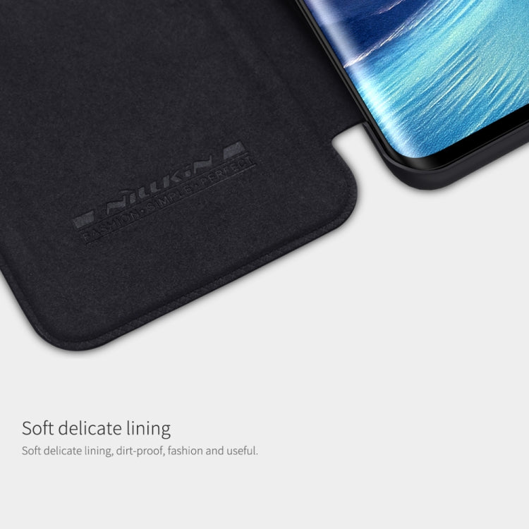 For Xiaomi Mi 11 Pro NILLKIN QIN Series Crazy Horse Texture Horizontal Flip Leather Case with Card Slot(Black) - Xiaomi Cases by NILLKIN | Online Shopping UK | buy2fix