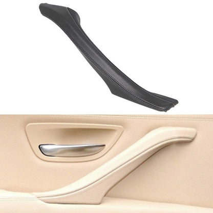 Car Leather Right Side Inner Door Handle Assembly 51417225854 for BMW 5 Series F10 / F18 2011-2017(Black) - In Car by buy2fix | Online Shopping UK | buy2fix