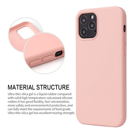 For iPhone 13 Pro Solid Color Liquid Silicone Shockproof Protective Case (Sand Pink) - iPhone 13 Pro Cases by buy2fix | Online Shopping UK | buy2fix