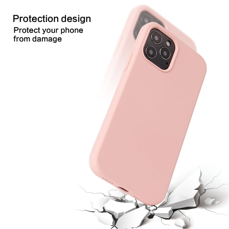 For iPhone 13 Pro Max Solid Color Liquid Silicone Shockproof Protective Case (Coral Red) - iPhone 13 Pro Max Cases by buy2fix | Online Shopping UK | buy2fix