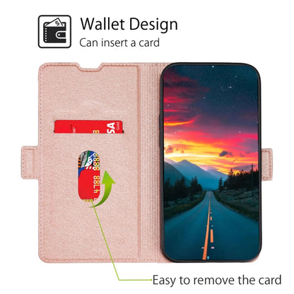 Ultra-thin Voltage Side Buckle PU + TPU Horizontal Flip Leather Case with Holder & Card Slot For iPhone 11(Rose Gold) - iPhone 11 Cases by buy2fix | Online Shopping UK | buy2fix