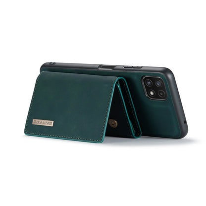 For Samsung Galaxy A22 5G DG.MING M1 Series 3-Fold Multi Card Wallet  Back Cover Shockproof Case with Holder Function(Green) - Galaxy Phone Cases by DG.MING | Online Shopping UK | buy2fix