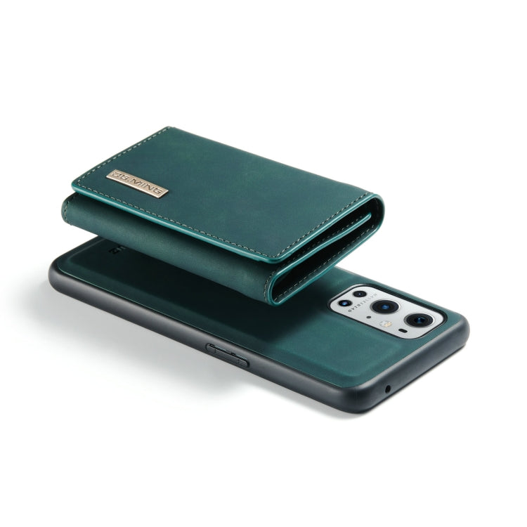 For OnePlus 9 Pro DG.MING M1 Series 3-Fold Multi Card Wallet  Back Cover Shockproof Case with Holder Function(Green) -  by DG.MING | Online Shopping UK | buy2fix