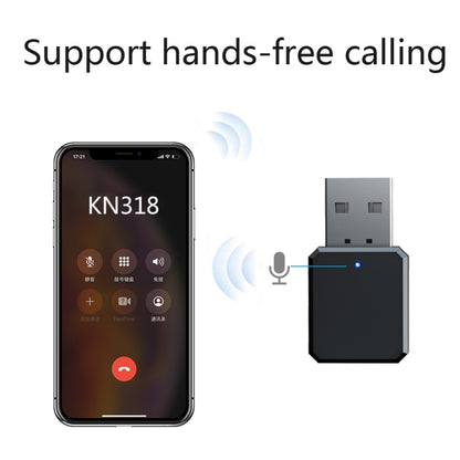 KN318 USB Bluetooth 5.1 Adapter Audio Receiver -  by buy2fix | Online Shopping UK | buy2fix