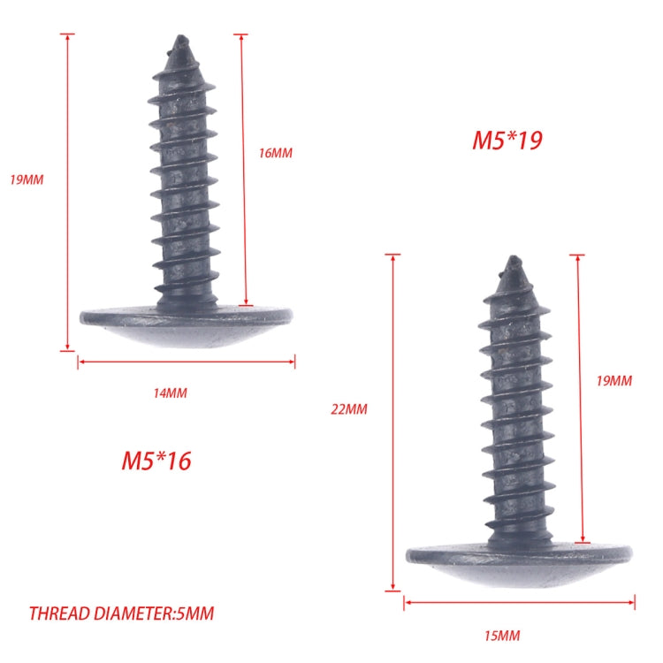 A5477 100 PCS M5x16+M5x19 Mudguard Screws with Wrench N90775001 N90648702  for Audi - In Car by buy2fix | Online Shopping UK | buy2fix