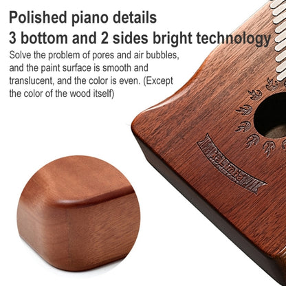 21 Tone Acacia Wood Thumb Piano Kalimba Musical Instruments(Brown-Cat) - Keyboard Instruments by buy2fix | Online Shopping UK | buy2fix
