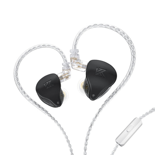 KZ AST 24-unit Balance Armature Monitor HiFi In-Ear Wired Earphone With Mic(Black) - In Ear Wired Earphone by KZ | Online Shopping UK | buy2fix