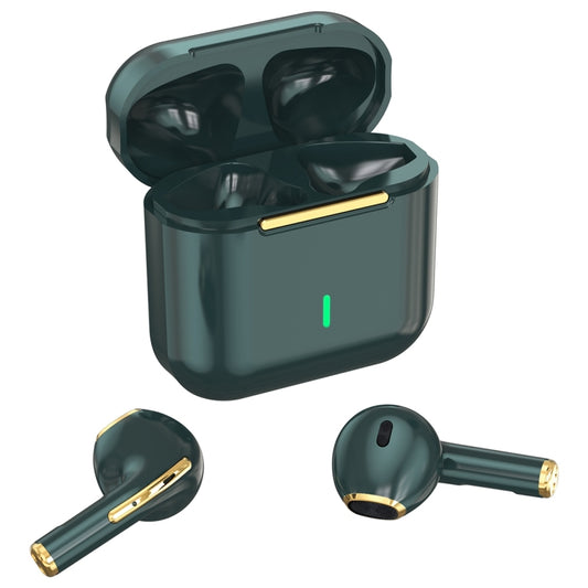 HXSJ Air-S4 Bluetooth 5.1 True Wireless HiFi Stereo Earphones with Charging Case(Dark Green) - TWS Earphone by HXSJ | Online Shopping UK | buy2fix