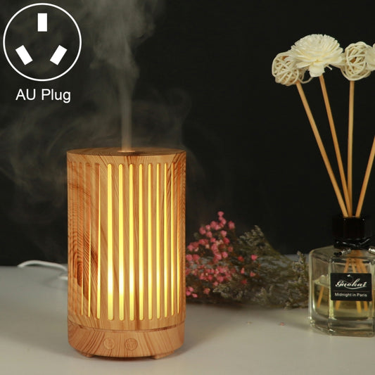 200ml Hollow-out Forest Pattern Wooden Essential Oil Aromatherapy Machine Ultrasonic Humidifier Automatic Alcohol Sprayer, Plug Specification:AU Plug(Light Brown-2) - Home & Garden by buy2fix | Online Shopping UK | buy2fix