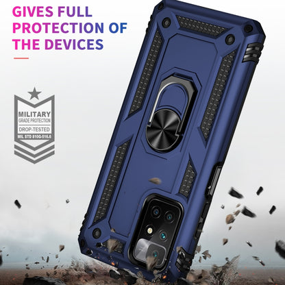 For Xiaomi Redmi 10 Shockproof TPU + PC Phone Case with 360 Degree Rotating Holder(Blue) - Xiaomi Cases by buy2fix | Online Shopping UK | buy2fix