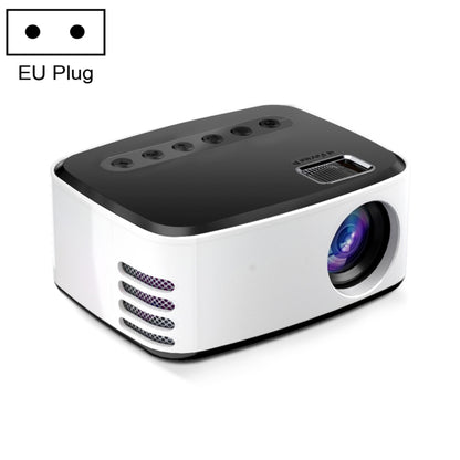 T20 320x240 400 Lumens Portable Home Theater LED HD Digital Projector, Same Screen Version, EU Plug(Black White) - Consumer Electronics by buy2fix | Online Shopping UK | buy2fix
