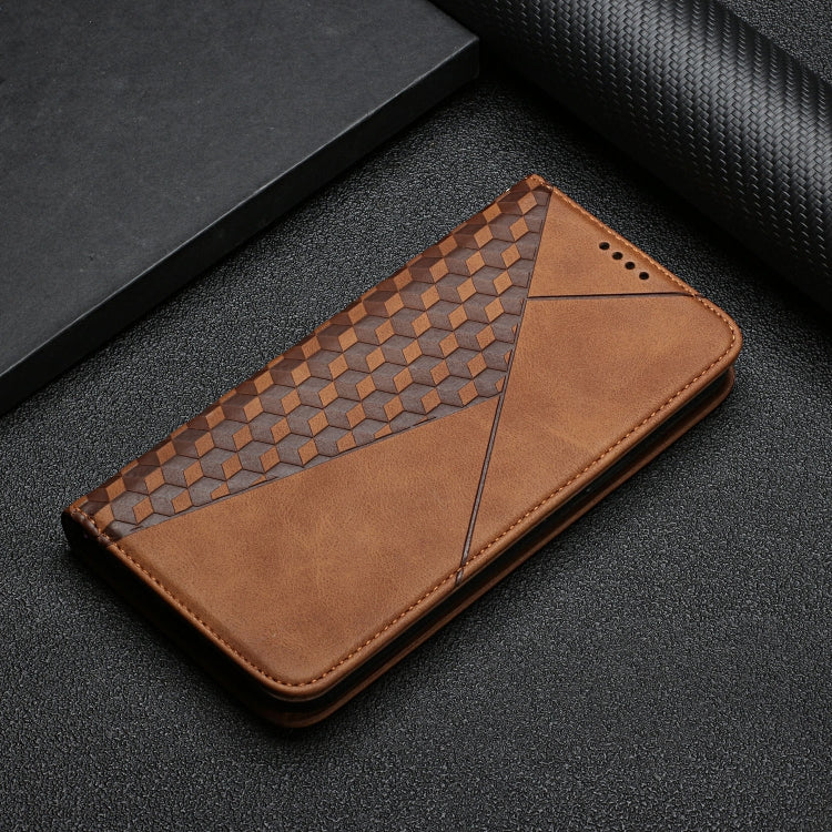 For Google Pixel 6 Pro Skin Feel Magnetic Leather Phone Case(Brown) - Google Cases by buy2fix | Online Shopping UK | buy2fix