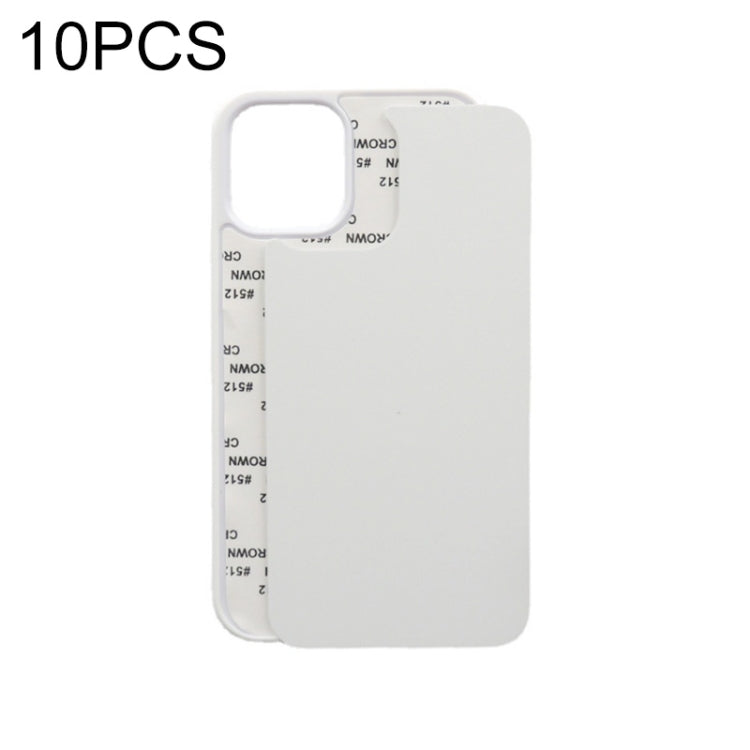 For iPhone 12 / 12 Pro 10 PCS 2D Blank Sublimation Phone Case(White) - iPhone 12 / 12 Pro Cases by buy2fix | Online Shopping UK | buy2fix