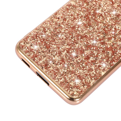 For Samsung Galaxy S22 Ultra 5G Glitter Powder Shockproof TPU Protective Phone Case(Rose Gold) - Samsung Accessories by buy2fix | Online Shopping UK | buy2fix