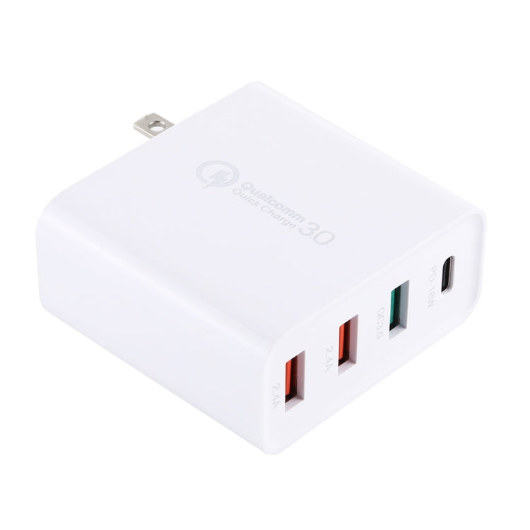 A3 PD 18W USB-C / Type-C + QC3.0 USB + Dual USB Interface Travel Charger - Apple Accessories by buy2fix | Online Shopping UK | buy2fix