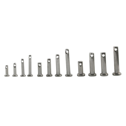A6830 60 in 1 304 Stainless Steel Flat Head Single Hole Clevis Pins Assortment Kit - In Car by buy2fix | Online Shopping UK | buy2fix