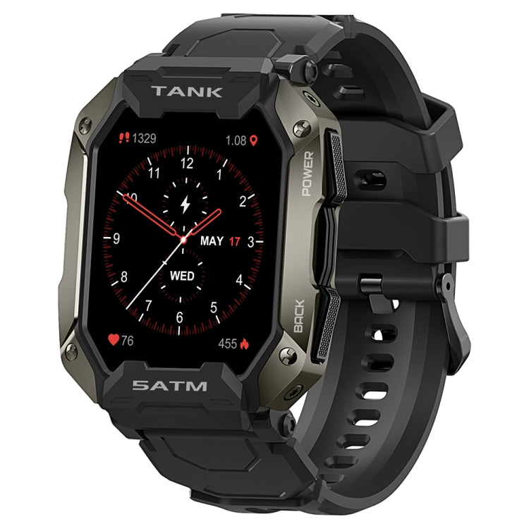 TANK M1 1.72 TFT Screen Smart Watch, Support Sleep Monitoring / Heart Rate Monitoring(Black) - Smart Wear by buy2fix | Online Shopping UK | buy2fix