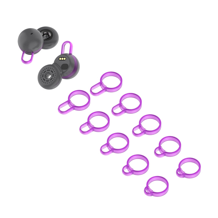 5 Pairs Non-Slip Silicone Earphone Ferrule Set for Sony LinkBuds Ear Cap(Purple) - Apple Accessories by buy2fix | Online Shopping UK | buy2fix