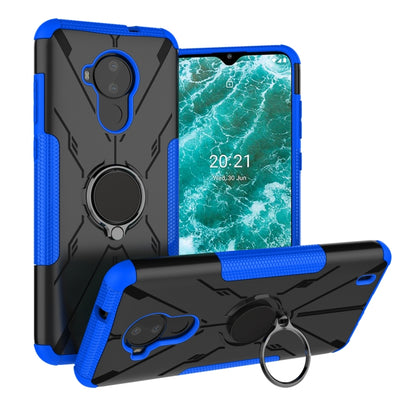 For Nokia C30 Armor Bear Shockproof PC + TPU Phone Protective Case with Ring Holder(Blue) - Mobile Accessories by buy2fix | Online Shopping UK | buy2fix