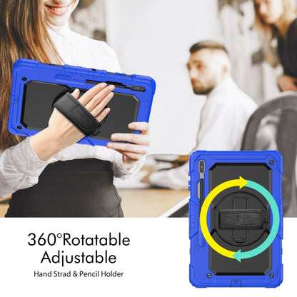 For Samsung Galaxy Tab S8+ 12.4 inch SM-X800 Silicone + PC Tablet Case(Dark Blue+Black) - Galaxy Tab S8+ Cases by buy2fix | Online Shopping UK | buy2fix