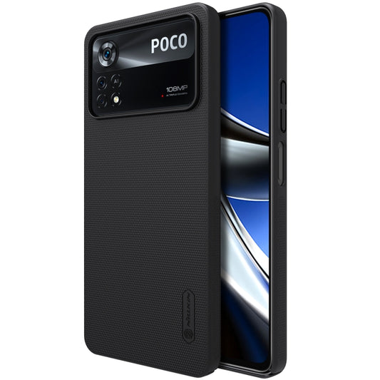 For Xiaomi Poco X4 Pro 5G NILLKIN Frosted PC Phone Case(Black) - Poco X4 Pro 5G Cases by NILLKIN | Online Shopping UK | buy2fix