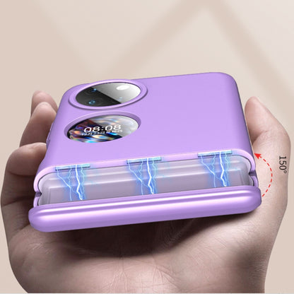 For Huawei P50 Pocket GKK Magnetic Hinge Full Coverage Phone Case(Sweet Pink) - Huawei Cases by GKK | Online Shopping UK | buy2fix