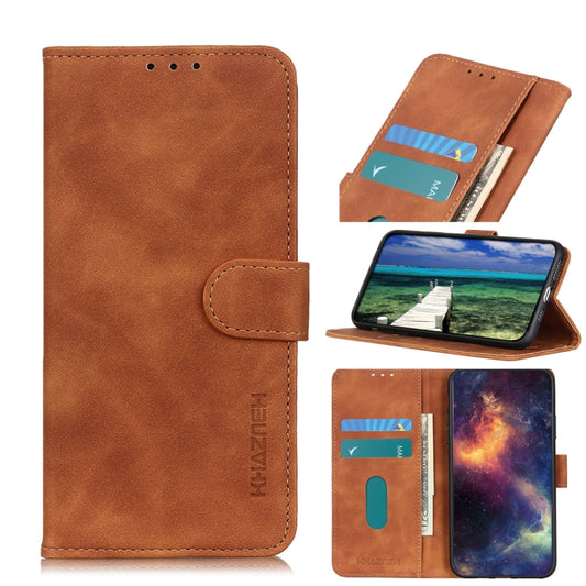 For Huawei nova Y70 KHAZNEH Retro Texture Horizontal Flip Leather Phone Case(Brown) - Mobile Accessories by buy2fix | Online Shopping UK | buy2fix