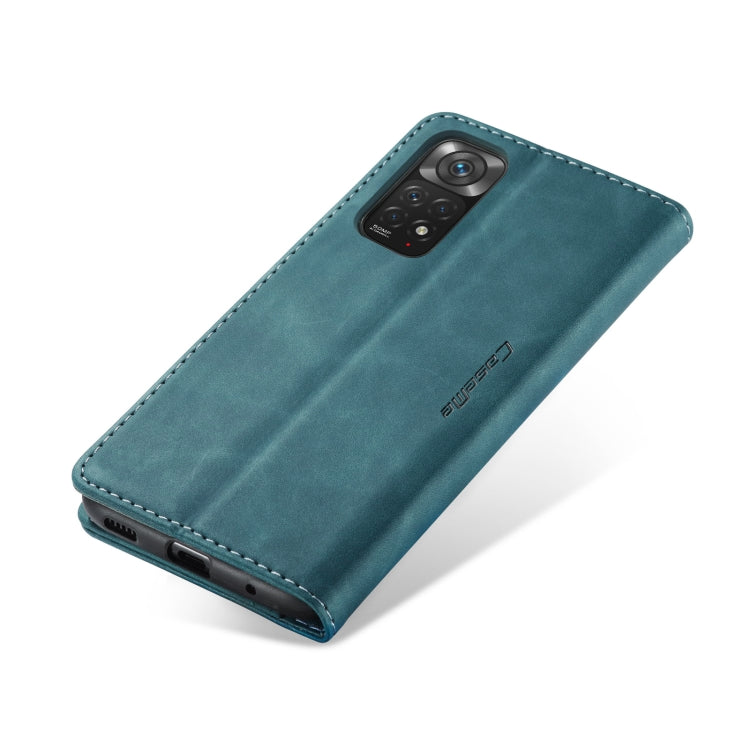 For Xiaomi Redmi Note 11 4G/Note 11S Global CaseMe 013 Multifunctional Horizontal Flip Leather Phone Case(Blue) - Xiaomi Accessories by CaseMe | Online Shopping UK | buy2fix