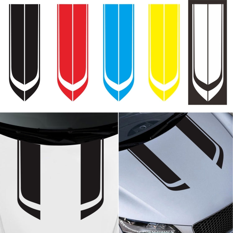 D-711 Stripe Pattern Car Modified Hood Decorative Sticker(Black) - In Car by buy2fix | Online Shopping UK | buy2fix