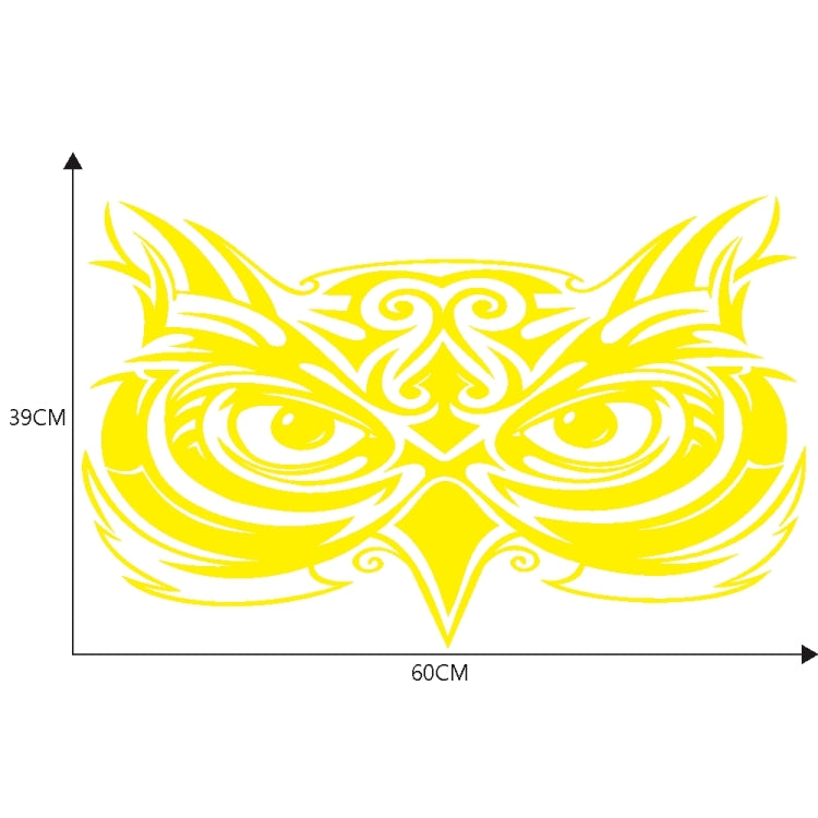 D-921 Eagle Totem Pattern Car Modified Decorative Sticker(Yellow) - In Car by buy2fix | Online Shopping UK | buy2fix