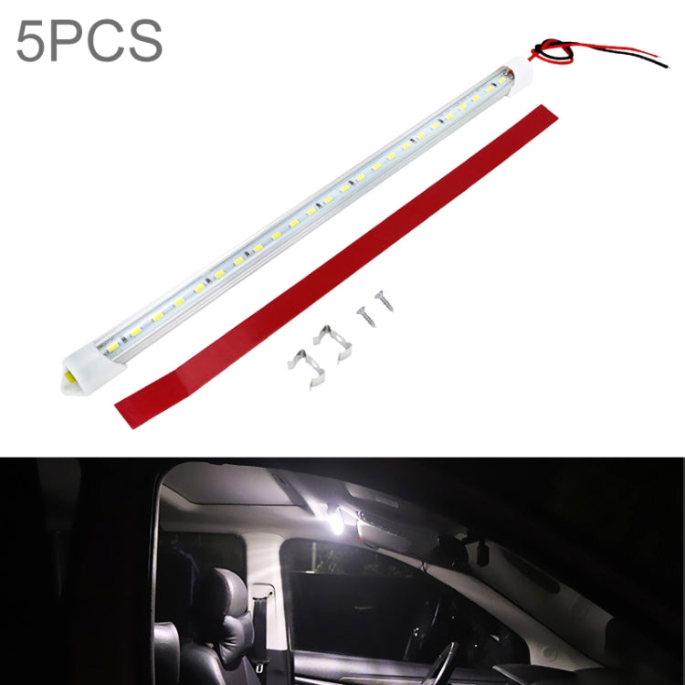 5 PCS ZS-3130 31.8cm Lorry Truck High Bright LED Cabin Light Bar, Voltage:DC 24V - In Car by buy2fix | Online Shopping UK | buy2fix