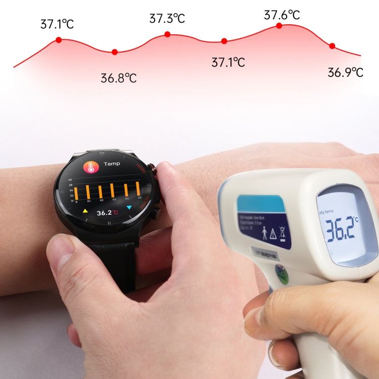 E300 1.32 Inch Screen TPU Watch Strap Smart Health Watch Supports Body Temperature Monitoring, ECG monitoring blood pressure(Red) - Smart Wear by buy2fix | Online Shopping UK | buy2fix