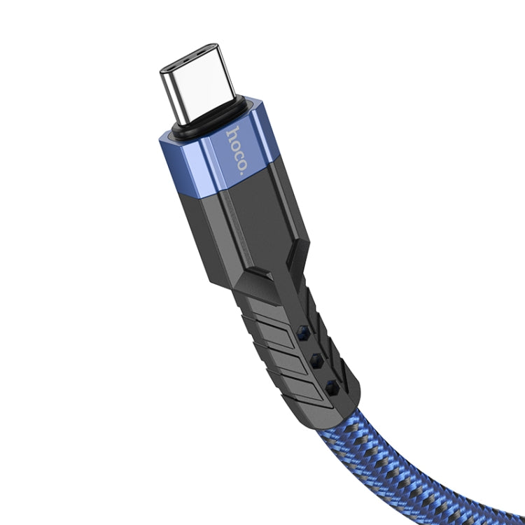 hoco U110 60W USB-C / Type-C to USB-C / Type-C Charging Data Cable，Length：1.2m(Blue) -  by hoco | Online Shopping UK | buy2fix