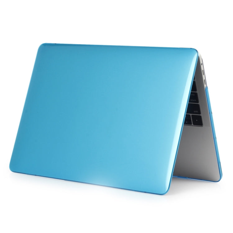 For MacBook Air 13.6 inch A2681 2022 Laptop Crystal Style Protective Case(Water Blue) - MacBook Air Cases by buy2fix | Online Shopping UK | buy2fix
