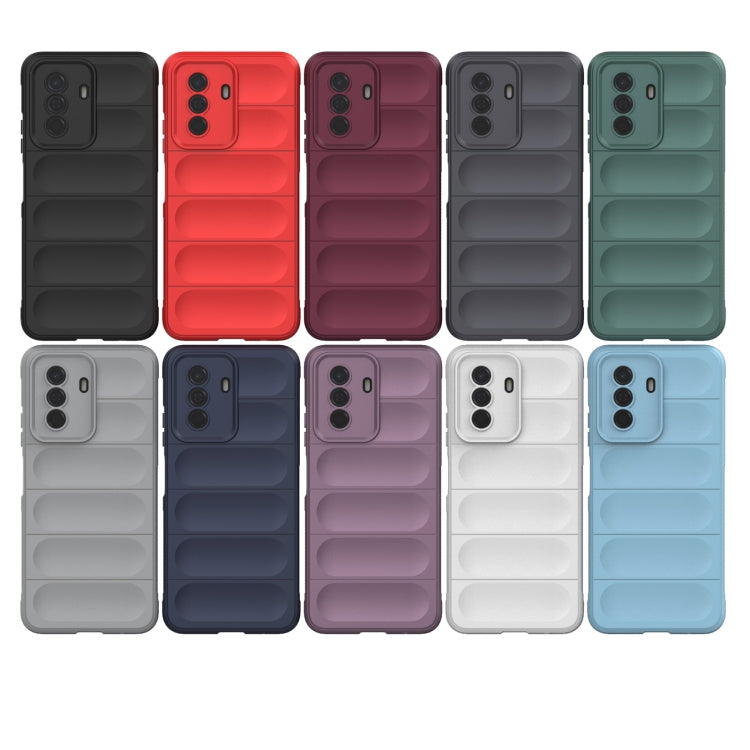 For Huawei Enjoy 50 4G / Nova Y70 Magic Shield TPU + Flannel Phone Case(Dark Blue) - Mobile Accessories by buy2fix | Online Shopping UK | buy2fix