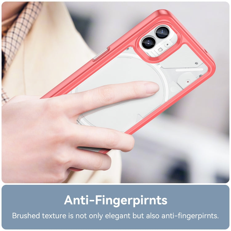 For Nothing Phone 1 Colorful Series Acrylic + TPU Phone Case(Red) - More Brand by buy2fix | Online Shopping UK | buy2fix
