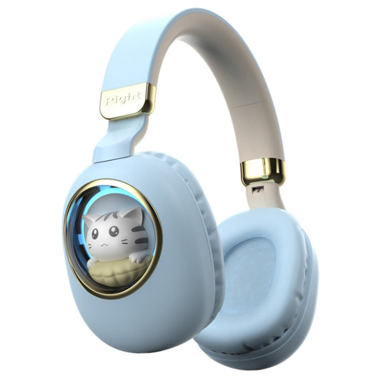 B4 RGB Cartoon Stereo Headset Wireless Bluetooth Headphones (Blue) - Apple Accessories by buy2fix | Online Shopping UK | buy2fix