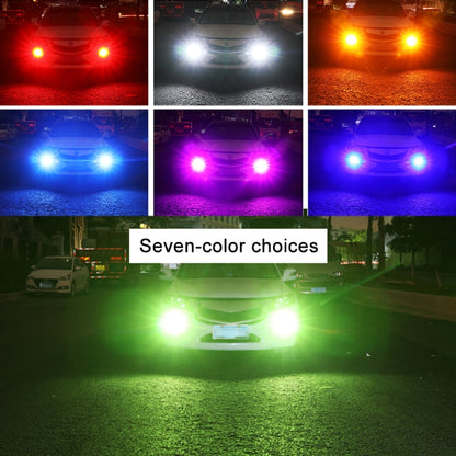 1 Pair 7440 12V 7W Strobe Car LED Fog Light(Orange Light) - In Car by buy2fix | Online Shopping UK | buy2fix