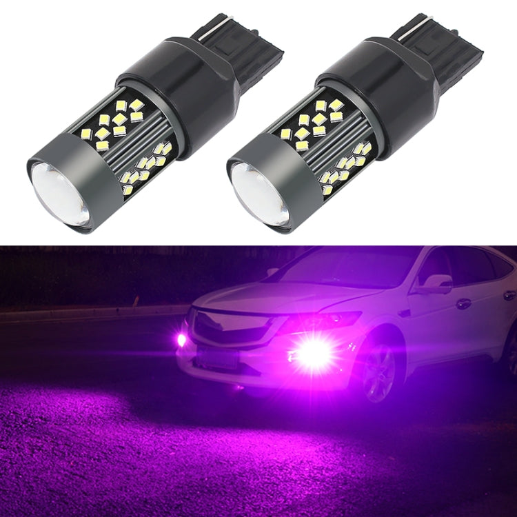 1 Pair 7443 12V 7W Strobe Car LED Fog Light(Purple Light) - In Car by buy2fix | Online Shopping UK | buy2fix