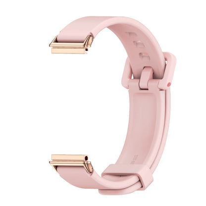 For Huawei Band 7 / 7 NFC MIJOBS Breathable Silicone Watch Band(Pink Rose Gold) - Watch Bands by MIJOBS | Online Shopping UK | buy2fix