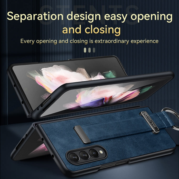 For Samsung Galaxy Z Fold4 SULADA Cool Series PC + Leather Texture Skin Feel Shockproof Phone Case(Green) - Galaxy Z Fold4 5G Cases by SULADA | Online Shopping UK | buy2fix