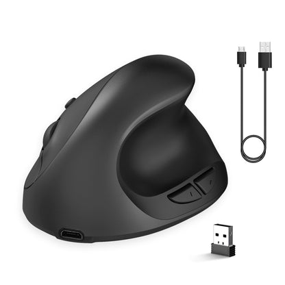 X10 2.4G Wireless Rechargeable Vertical Ergonomic Gaming Mouse(Black) - Wireless Mice by buy2fix | Online Shopping UK | buy2fix