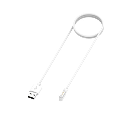 For Realme Watch 3 Magnetic Cradle Charger USB Charging Cable, Lenght: 1m(White) - Smart Wear by buy2fix | Online Shopping UK | buy2fix