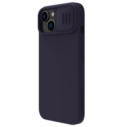 For iPhone 14 NILLKIN CamShield MagSafe Liquid Silicone Phone Case (Deep Purple) - iPhone 14 Cases by NILLKIN | Online Shopping UK | buy2fix
