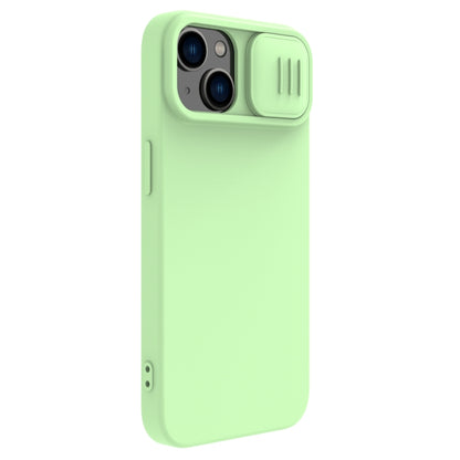 For iPhone 14 Plus  NILLKIN CamShield Liquid Silicone Phone Case(Green) - iPhone 14 Plus Cases by NILLKIN | Online Shopping UK | buy2fix