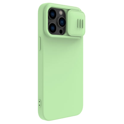 For iPhone 14 Pro NILLKIN CamShield Liquid Silicone Phone Case(Green) - iPhone 14 Pro Cases by NILLKIN | Online Shopping UK | buy2fix