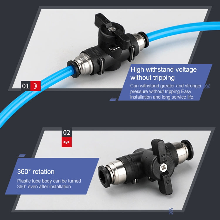 BUC-12 LAIZE Manual Valve Pneumatic Quick Fitting Connector -  by LAIZE | Online Shopping UK | buy2fix