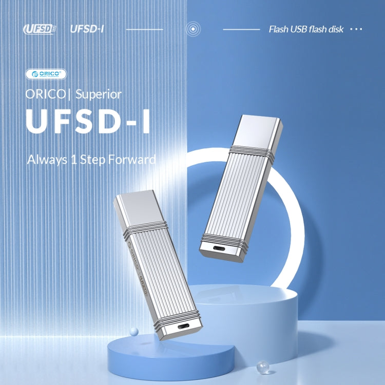 ORICO USB Solid State Flash Drive, Read: 520MB/s, Write: 450MB/s, Memory:256GB, Port:Type-C(Silver) - USB Flash Drives by ORICO | Online Shopping UK | buy2fix