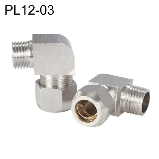 PL12-03 LAIZE Nickel Plated Copper Reducer Elbow Pneumatic Quick Fitting Connector -  by LAIZE | Online Shopping UK | buy2fix